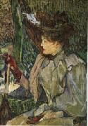 Woman with Gloves, Henri De Toulouse-Lautrec